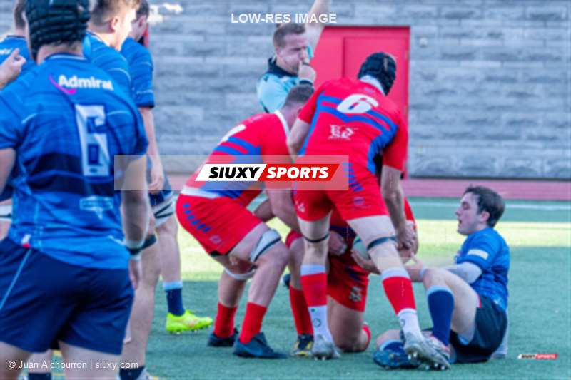 Jimmy CLARKE - Lucas HOTTON - David PELOSI -  Montreal 1862 Rugby - Atlantic Privateers RC - Rugby - Montreal 1862 Rugby (12) vs (14) Atlantic Privateers RC - 1st Half (#MTL1862APRIV0110) Photo by: Juan Alchourron | Siuxy Sports 2024-10-19