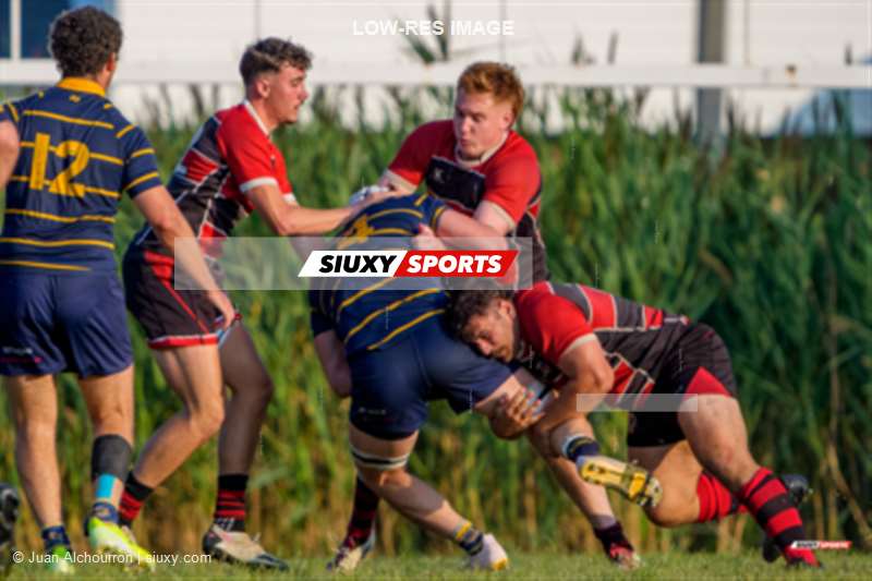 Andy MACKAY - Jules NORMANDIN -  Beaconsfield Rugby Football Club - Town of Mount Royal RFC - Rugby - RQ 2025 - Final SL Masc - Beaconsfield vs TMR (#RQ25FSLMBT01) Photo by: Juan Alchourron | Siuxy Sports 2025-08-16