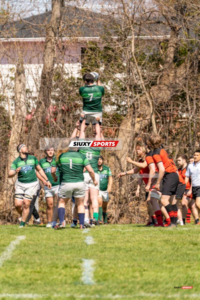 Marc-Antoine BOURGET - Nathan HARRIS -  Beaconsfield Rugby Football Club - Montreal Irish RFC - Rugby - Beaconsfield RFC vs Mtl Irish RFC (M) Reel 1/4 (#BRFCvsMIRFCr1of4M) Photo by: Juan Alchourron | Siuxy Sports 2022-04-30